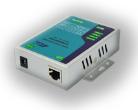 1 portos RS232 / RS422 / RS485 Ethernet 10/100 konverter