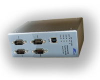 USB - 4 port RS232 soros interfsz talakt 3kV izolcival
